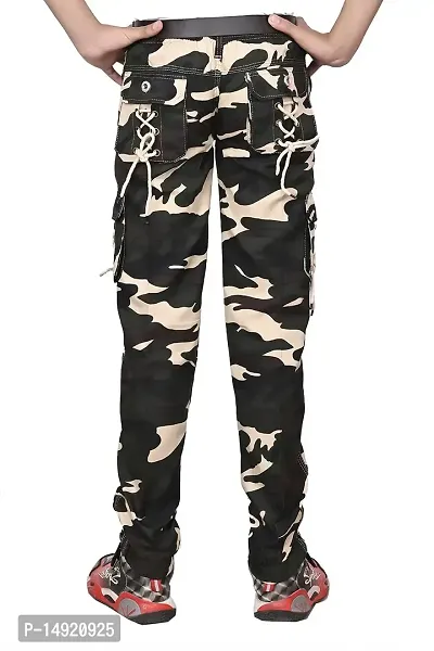 TADEO Stylish Cargo Pant for Boys | Army Print Pant for Kids | Joggers Cammando Pants for Childrean | Regular Fit Militry Jeans for Boys with Multi Pockets | All-thumb2