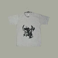 TADEO Boys Tshirt Combo Pack | Unisex Kids T-Shirt Combo Set| Regular Fit Round Neck Stylish Printed Tees | Cotton Blend, 3 Pcs, Red, Grey & Dark Grey, 11-12 Years-thumb1