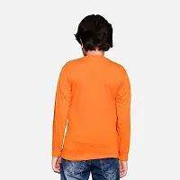 TADEO Boys Tshirt Combo Pack | Unisex Kids T-Shirt Combo Set| Regular Fit Round Neck Stylish Printed Tees/Tshirt | Cotton Blend, 2 Pcs, Grey & Orange, 9-10 Years-thumb4