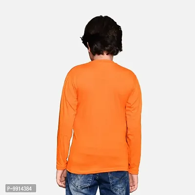 TADEO Boys Tshirt Combo Pack | Unisex Kids T-Shirt Combo Set| Regular Fit Round Neck Stylish Printed Tees/Tshirt | Cotton Blend, 2 Pcs, Grey & Orange, 9-10 Years-thumb5