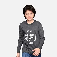 TADEO Boys Tshirt Combo Pack | Unisex Kids T-Shirt Combo Set| Regular Fit Round Neck Stylish Printed Tees | Cotton Blend, 2 Pcs, Red & Dark Grey, 7-8 Years-thumb3