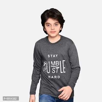 TADEO Boys Tshirt Combo Pack | Unisex Kids T-Shirt Combo Set| Regular Fit Round Neck Stylish Printed Tees | Cotton Blend, 2 Pcs, Red & Dark Grey, 7-8 Years-thumb4