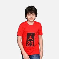 TADEO Boys Tshirt Combo Pack | Unisex Kids T-Shirt Combo Set| Regular Fit Round Neck Stylish Printed Tees | Cotton Blend, 2 Pcs, Red & Orange, 11-12 Years-thumb1