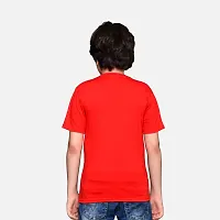 TADEO Boys Tshirt Combo Pack | Unisex Kids T-Shirt Combo Set| Regular Fit Round Neck Stylish Printed Tees | Cotton Blend, 2 Pcs, Red & Maroon, 9-10 Years-thumb2