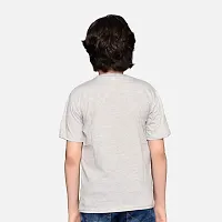 TADEO Boys Tshirt Combo Pack | Unisex Kids T-Shirt Combo Set| Regular Fit Round Neck Stylish Printed Tees/Tshirt | Cotton Blend, 2 Pcs, Grey & Orange, 9-10 Years-thumb2