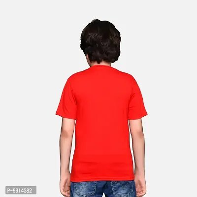 TADEO Boys Tshirt Combo Pack | Unisex Kids T-Shirt Combo Set| Regular Fit Round Neck Stylish Printed Tees | Cotton Blend, 2 Pcs, Red & Dark Grey, 7-8 Years-thumb3