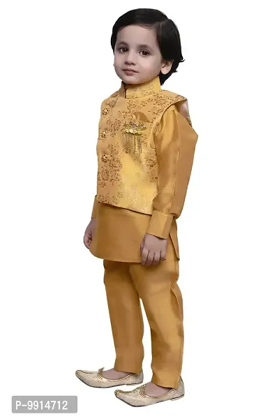 Buy Tadeo Kurta Pajama Modi Jacket Set For Boys Kurta Pant And Koti Set For Kids Traditional Ethnic Wear Fot Children 3 Pcs Waistcoat Kurta Pyajama Combo Set