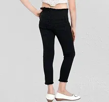 Denim Black Jeans For Girls denim baggy jeans for girls-thumb1