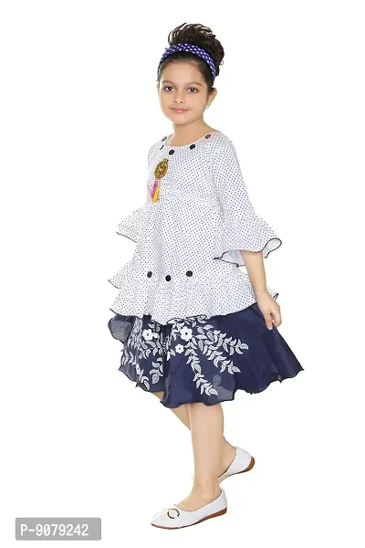 Fashion Cute Comfy Girl's Knee-Length Tulip Top  Skirt - Frocks and Dresses-thumb3