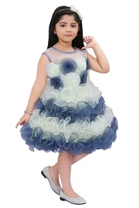 Cute Trendy Girls Bubble Frocks  Dresses for Birthday Anniversary Wedding and festival-thumb1
