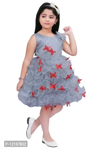 Cute Trendy Girls Bubble Frocks  Dresses for Birthday Anniversary Wedding and festival-thumb2