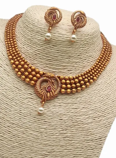 Trendy Copper Jewellery Set 