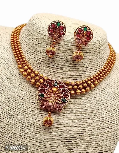 Twinkling Copper Jewellery Sets With Earrings For Women