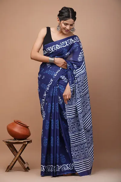 Classic Saree with Blouse Piece For Women