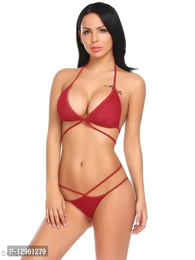 Classic Women Self-Design Polyester Lingerie Sets-thumb3