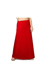 TFC Saree Petticoat Shapewear Saree Skirt Saree Silhouette Smooth Stretchable Shape Wear Body Shaper Petticoat for Saree for Women with Drawstring (Red)-thumb2