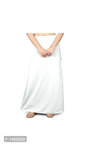 White Saree Shape Wear Saree Petticoat Stretchable Shapewear Saree