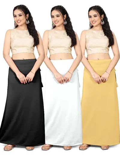 Pack of 3 Stitched Petticoats for women