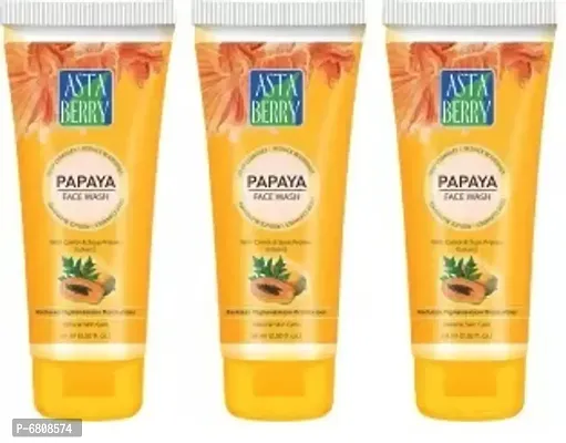Asta Berry Papaya Face Wash 60ml (Pack of 3)