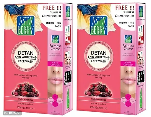 Asta Berry Detan Face Wash 100 ml (Pack of 2)-thumb0