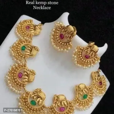 Stylish Golden Alloy Jewellery Set For Women