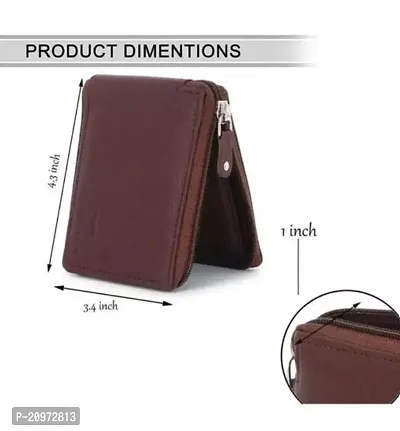 Stylish Brown Artificial Leather Wallet For Men-thumb2