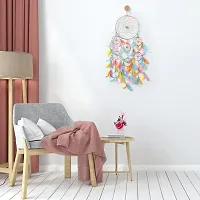 DULI Dreamcatcher Wall Hanging Dream Catcher Handmade Wall Art for Bedrooms, Office, Balcony, Outdoors, Garden, Home Wall, Car Hanging, Dreamcatcher (7 Ring Pastel Multi)-thumb1