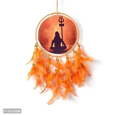 DULI Dream Catcher Handmade Canvas Dreamcatcher for Bedrooms Office Balcony Outdoors Garden Car Hanging, 49cm, Dreamkacher (CanvasMediumDCBrown: Shiva)-thumb3