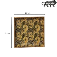 DULI Enamel Coated Multipurpose Tray in MDF | Serving Tray for Home  Dining Table | Multipurpose Tray | Water  Heat Resistant Durable (Paisley (10x10))-thumb1