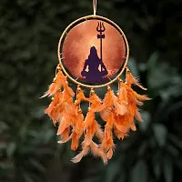 DULI Dream Catcher Handmade Canvas Dreamcatcher for Bedrooms Office Balcony Outdoors Garden Car Hanging, 49cm, Dreamkacher (CanvasMediumDCBrown: Shiva)-thumb1