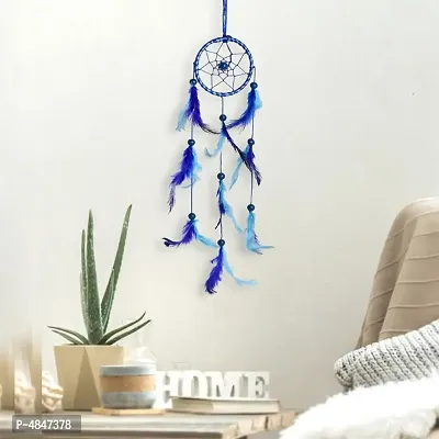 DULI Blue Dream catcher Car Hanging Wall Hanging for Home Decoration Dreamcatcher Car  Hanging Decorative-thumb2