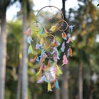 DULI Big Multicolor Dream catcher Wall Hanging for Home Decoration Dreamcatcher Feather Hanging Decorative-thumb1