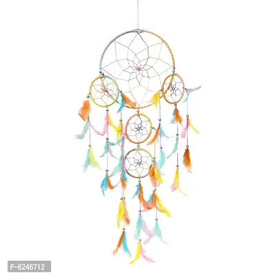 DULI Big Multicolor Dream catcher Wall Hanging for Home Decoration Dreamcatcher Feather Hanging Decorative-thumb3