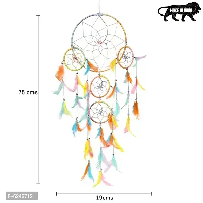 DULI Big Multicolor Dream catcher Wall Hanging for Home Decoration Dreamcatcher Feather Hanging Decorative-thumb4