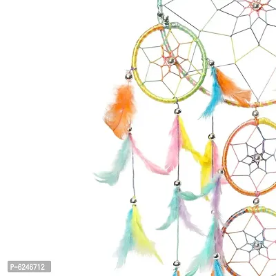 DULI Big Multicolor Dream catcher Wall Hanging for Home Decoration Dreamcatcher Feather Hanging Decorative-thumb5