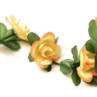 DULI Artificial Rose Creeper Vine with Cream Flowers Garland for Home and Party Decoration-thumb2