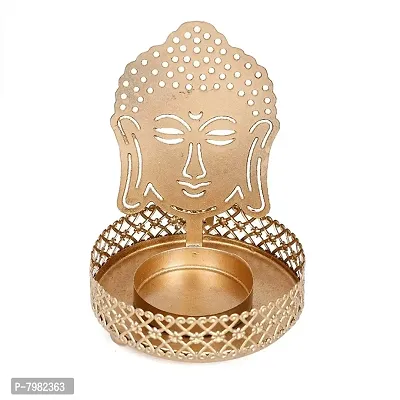 Metal Buddha Shadow Tealight Holder for Home Deacute;cor, Diwali  Festive Decor-thumb2
