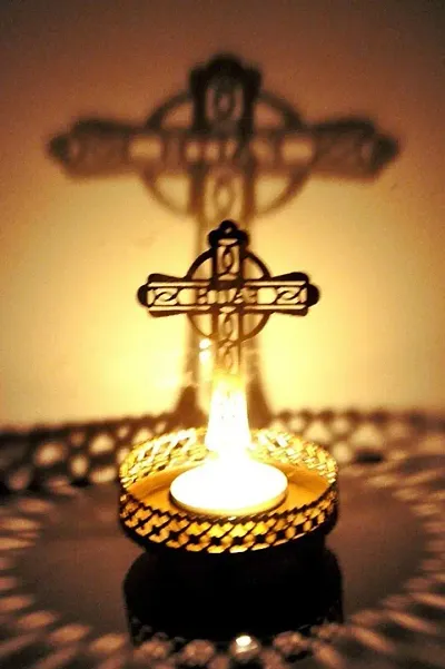 Shadow & Glass Tealight Candle Holder