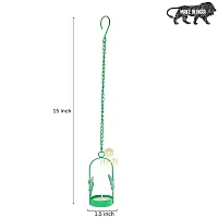 Hanging Green Butterfly Tealight Holder for Home Deacute;cor, Diwali  Festive Decor (pack of 2)-thumb3