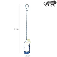 Hanging Blue Butterfly Tealight Holder for Home Deacute;cor, Diwali  Festive Decor (pack of 2)-thumb2