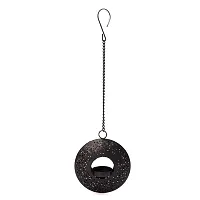 Metal Black-Golden Round Votive Tealight Holder for Home Deacute;cor, Diwali  Festive Decor-thumb1