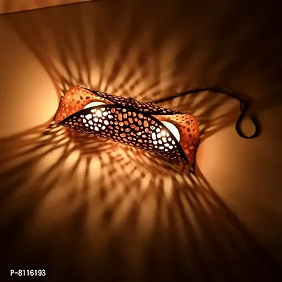 Metal Hanging Jali Votive Tealight Holder for Home Deacute;cor, Diwali  Festive Decor-thumb0