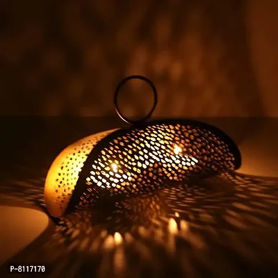 Metal Hanging Jali Votive Tealight Holder for Home Deacute;cor, Diwali  Festive Decor-thumb0