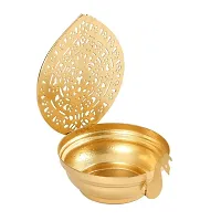 Classy Metal Golden Peacock Diya Votive Tealight Holder for Home Deacute;cor-thumb3