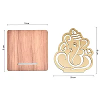 MDF Ganesha Tealight Holder  Wall Hanging for Home Deacute;cor, Diwali  Festive Decor-thumb4