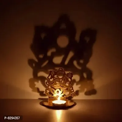 MDF Laxmi Shadow Tealight Holder for Home Deacute;cor, Diwali  Festive Decoration