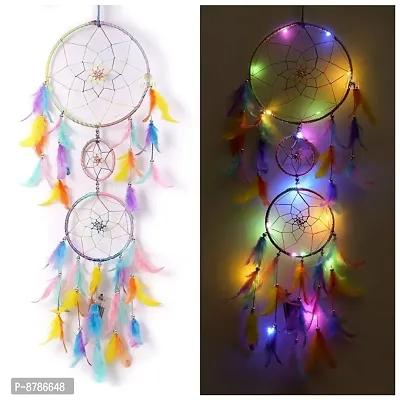 Dream catcher with Lights Wall Hanging for Living Room Bedroom Balcony Decoration-thumb0