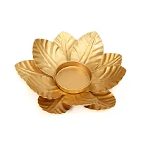 Lotus Brass Candle Holder Festive Deacute;cor (Pack of 2)-thumb1