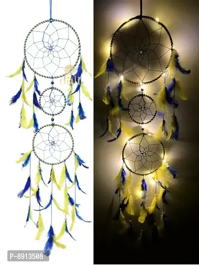Dream Catcher with Lights Wall Hanging for Home, Garden, Balcony Decoration-thumb0