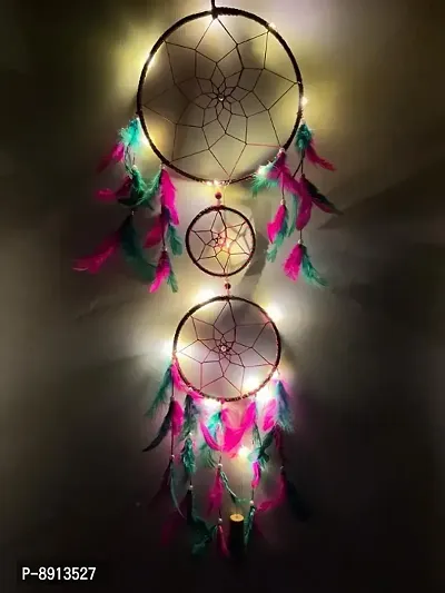 Dream Catcher with Lights Wall Hanging for Home, Garden, Balcony Decoration-thumb2